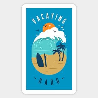 Surf Vacation Vacay Surfing Waves Beach Surfer Summer Magnet